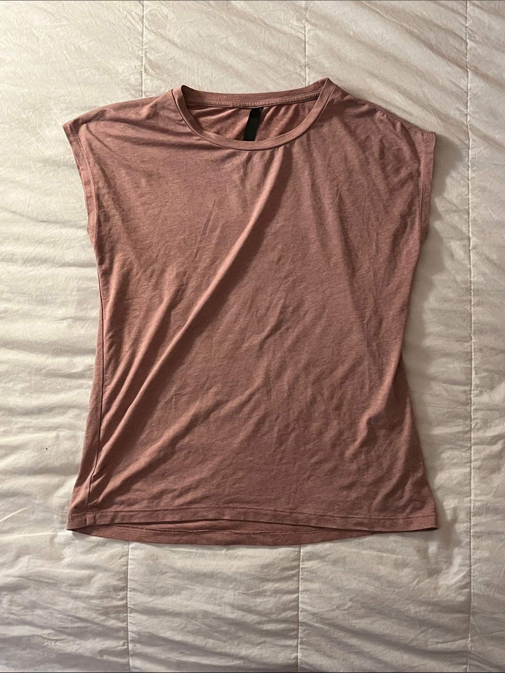 Women’s Dusty Rose Sleeveless Crewneck Top